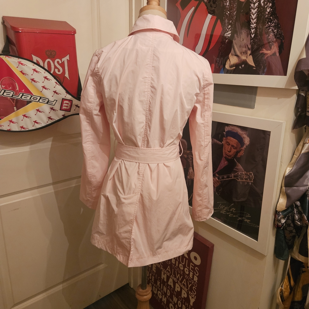 Lauren Ralph Lauren Blush Double-Breasted Trench Coat - Picture 4 of 8